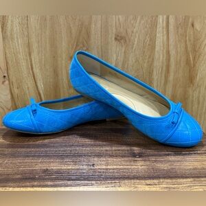 Talbots BLAIR CAP TOE QUILTED BALLET FLATS - SUEDE